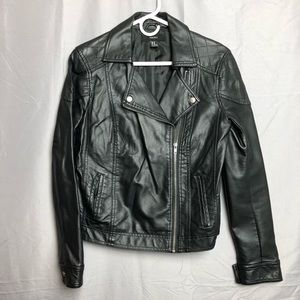 Black Faux Leather Jacket
